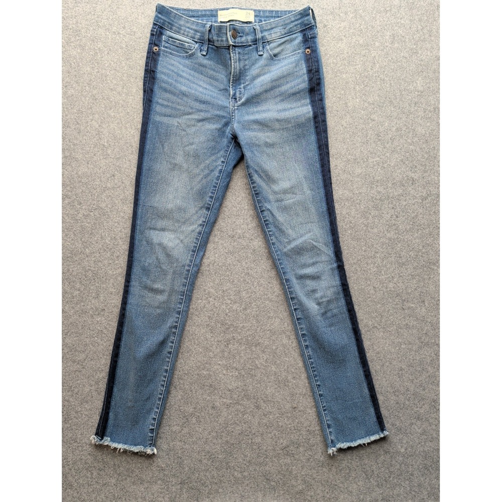 Abercrombie & Fitch Women's Duel Tone Ankle Skinny Jeans Junior Size 24/00